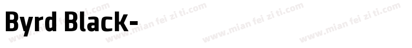Byrd Black字体转换